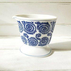 Vintage Japanese  Ceramic Blue and White Creamer